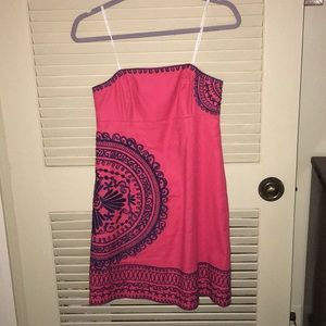 Lily strapless pink sundress